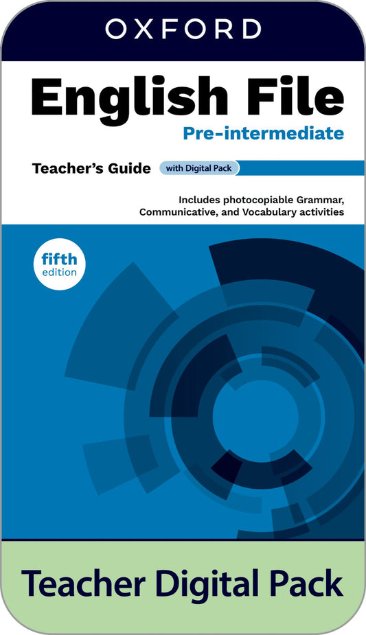 ENGLISH FILE 5E PRE-INTERM TCH DIG PK